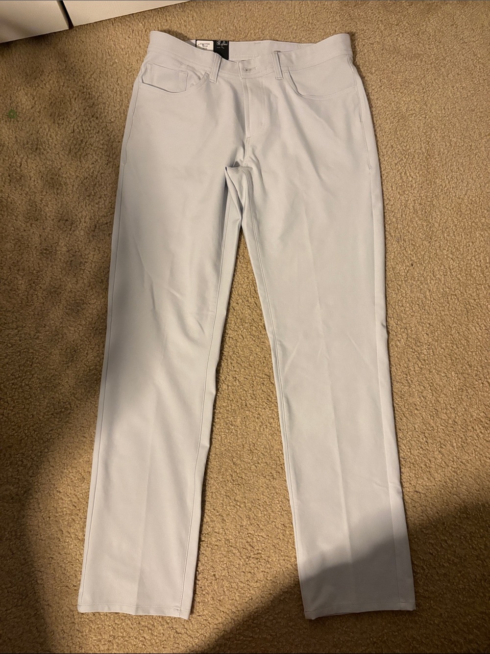 NWT Men's Dunning Stretch Performance pants Light Gray 32/32